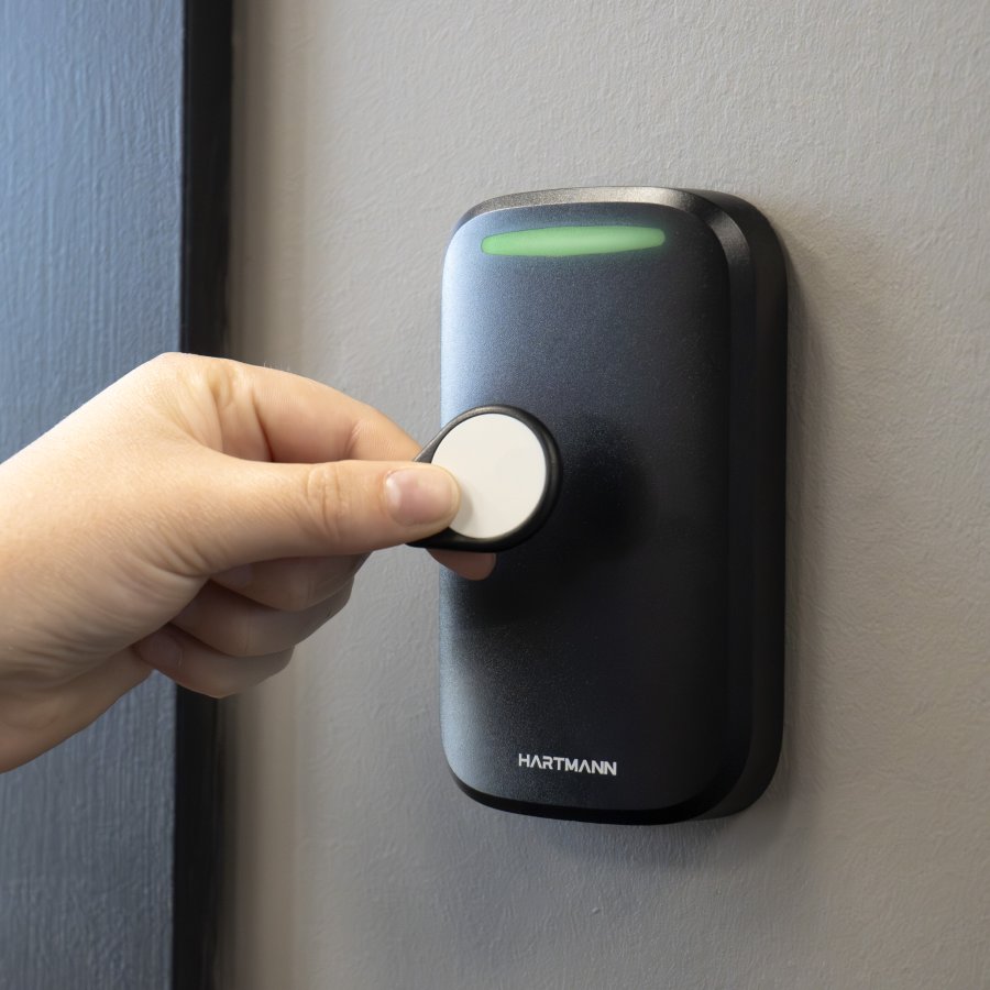 Hartmann AX-20 wall-mounted access keypad with telephone-style button grid